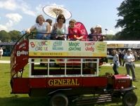 The General double-decker bus at a summer gala